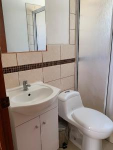 Ванная комната в Cabañas Herradura Oriente