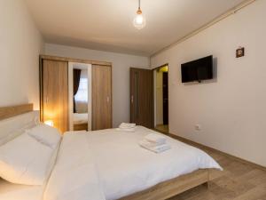 Postel nebo postele na pokoji v ubytování Ionita apartament