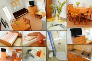 Televízia a/alebo spoločenská miestnosť v ubytovaní Apartments Jadranica