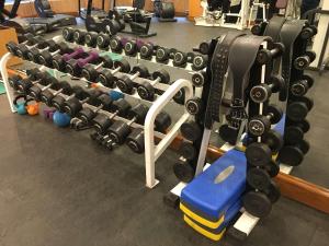 Fitness centrum a/nebo fitness zařízení v ubytování Radisson Blu MBD Hotel Noida