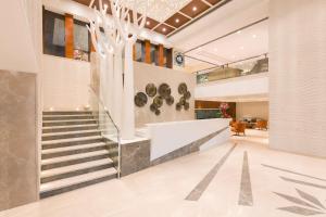 Móttaka eða anddyri á Radisson Jaipur City Center
