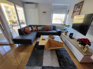 Televízia a/alebo spoločenská miestnosť v ubytovaní Apartman Bruna SELF CHECK-IN