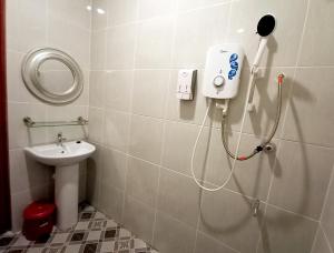 Koupelna v ubytování Comfort Hotel