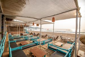 Un restaurante o sitio para comer en Agonda Shell Beach Resort