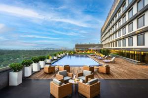 Balkón nebo terasa v ubytování Vivanta Bhubaneswar DN Square