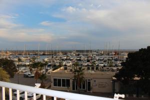 a view of a marina with boats in the water at CASA NAUTICA DEL PUERTO in Villajoyosa