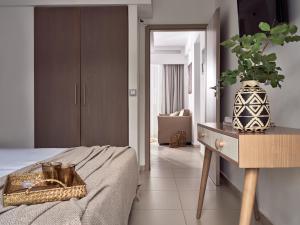 Troulis Apart-Hotel客房内的一张或多张床位