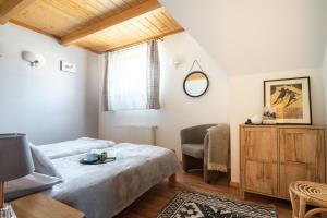 Posteľ alebo postele v izbe v ubytovaní Apartament Tatry #dobrylot