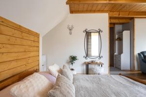 Posteľ alebo postele v izbe v ubytovaní Apartament Tatry #dobrylot