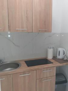 Kuchyňa alebo kuchynka v ubytovaní APARTAMENTY CENTRUM PIŁSUDSKIEGO