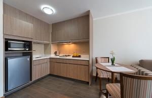A kitchen or kitchenette at Hotel Atacama Suites
