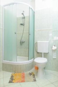 Kúpeľňa v ubytovaní Apartment in Okrug Gornji with sea view, terrace, air conditioning, WiFi 5049-3
