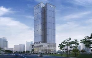 a rendering of a tall building in a city at Ascott Bonifacio Global City Manila in Manila