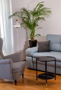 Posezení v ubytování SOLU Apartment