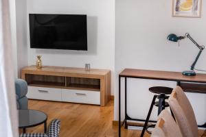 TV a/nebo společenská místnost v ubytování SOLU Apartment