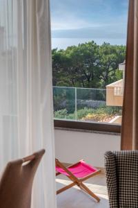 Balkón nebo terasa v ubytování SOLU Apartment