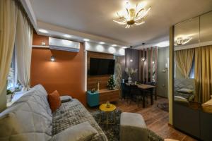 TV a/nebo společenská místnost v ubytování BANE APARTMANI 4.