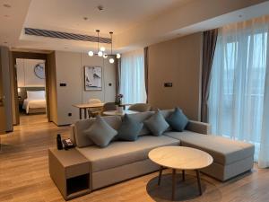 Posezení v ubytování Somerset Daxing Beijing