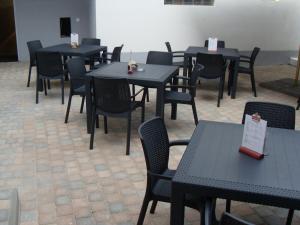 Reštaurácia alebo iné gastronomické zariadenie v ubytovaní Ubytování U Pekaře