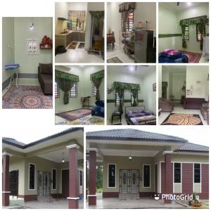 un gruppo di quattro foto di una casa di RK ASIANA HOMESTAY, KEMAMAN a Cukai