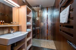 Ein Badezimmer in der Unterkunft Kukučka Lomnica - Tatranská Lomnica