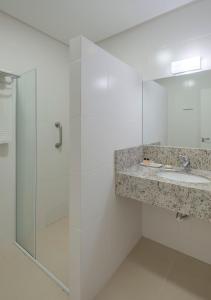 Koupelna v ubytování Hotel Glória Blumenau