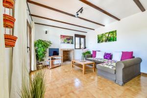 Telewizja i/lub zestaw kina domowego w obiekcie Villas Guzman Ismael