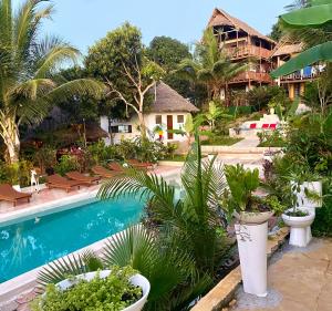 Bazén v ubytování Kingstone lodge zanzibar nebo v jeho okolí