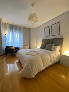 Postel nebo postele na pokoji v ubytování Apartamento Albelda Centro