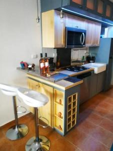 Köök või kööginurk majutusasutuses Modern, Welcoming Studio, Ocean View in Juan Dolio