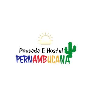 Pousada E Hostel Pernambucana في ريسيفي: a vector illustration of the words promised e hostel peramimum