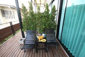 Балкон или терраса в BED STOP Hotel Chiangmai