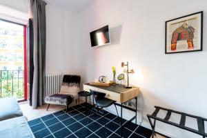 Χώρος καθιστικού στο Hotel Sevilla