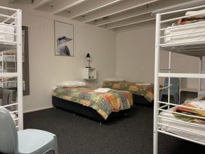 Kookaburra Lodge tesisinde bir ranza yatağı veya ranza yatakları