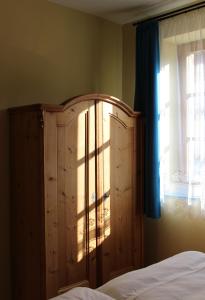 Postel nebo postele na pokoji v ubytování Modrá Hortenzie