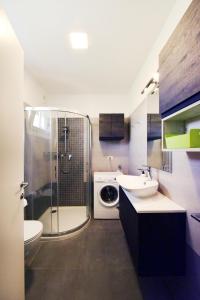 Koupelna v ubytování Residence Le Querce
