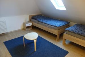 Posteľ alebo postele v izbe v ubytovaní Ferienwohnungen Viersen