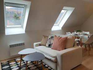 Oleskelutila majoituspaikassa Apartmány Břachovna