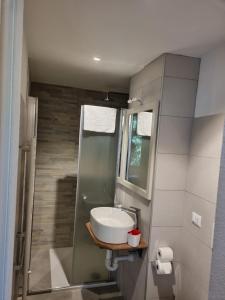Kúpeľňa v ubytovaní Domus Alba Lenno