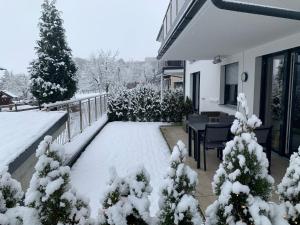 Obiekt FamilienWohnung Wildspitze zimą
