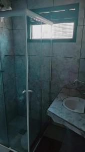 A bathroom at Pousada Boa Vista