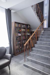 Knihovna v bed and breakfast