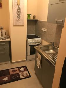 Kuchyňa alebo kuchynka v ubytovaní Menta apartman
