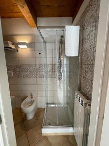 Koupelna v ubytování B&B Sacca