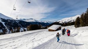 Madrisa Lodge v zimě