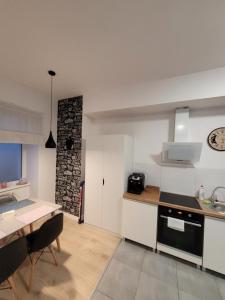 Kuchyňa alebo kuchynka v ubytovaní Apartamenty Cieplicka 20