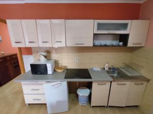 Kuchyň nebo kuchyňský kout v ubytování Apartmani Tomić 4*