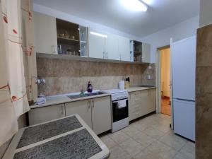 Kuchyň nebo kuchyňský kout v ubytování Crina + 8 fotografií