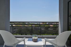 A balcony or terrace at NLH KERAMEIKOS - Neighborhood Lifestyle Hotels