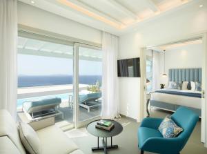 Posezení v ubytování Epic Blue Mykonos